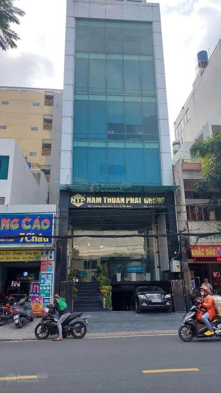 Cho thuê tòa nhà Trương Công Định Tân Bình – 8x20m, hầm 6 lầu, thang máy